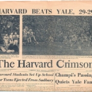 Harvard Beats Yale, 29-29