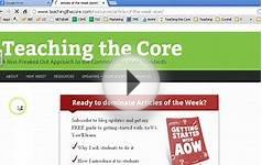 How to Download an Article of the Week via Teaching the Core