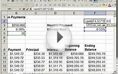 How to make a Fixed Rate Loan/Mortgage Calculator in Excel