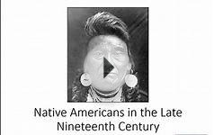 Native Americans in the Late 19th Century