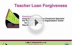 Teacher Loan Forgiveness